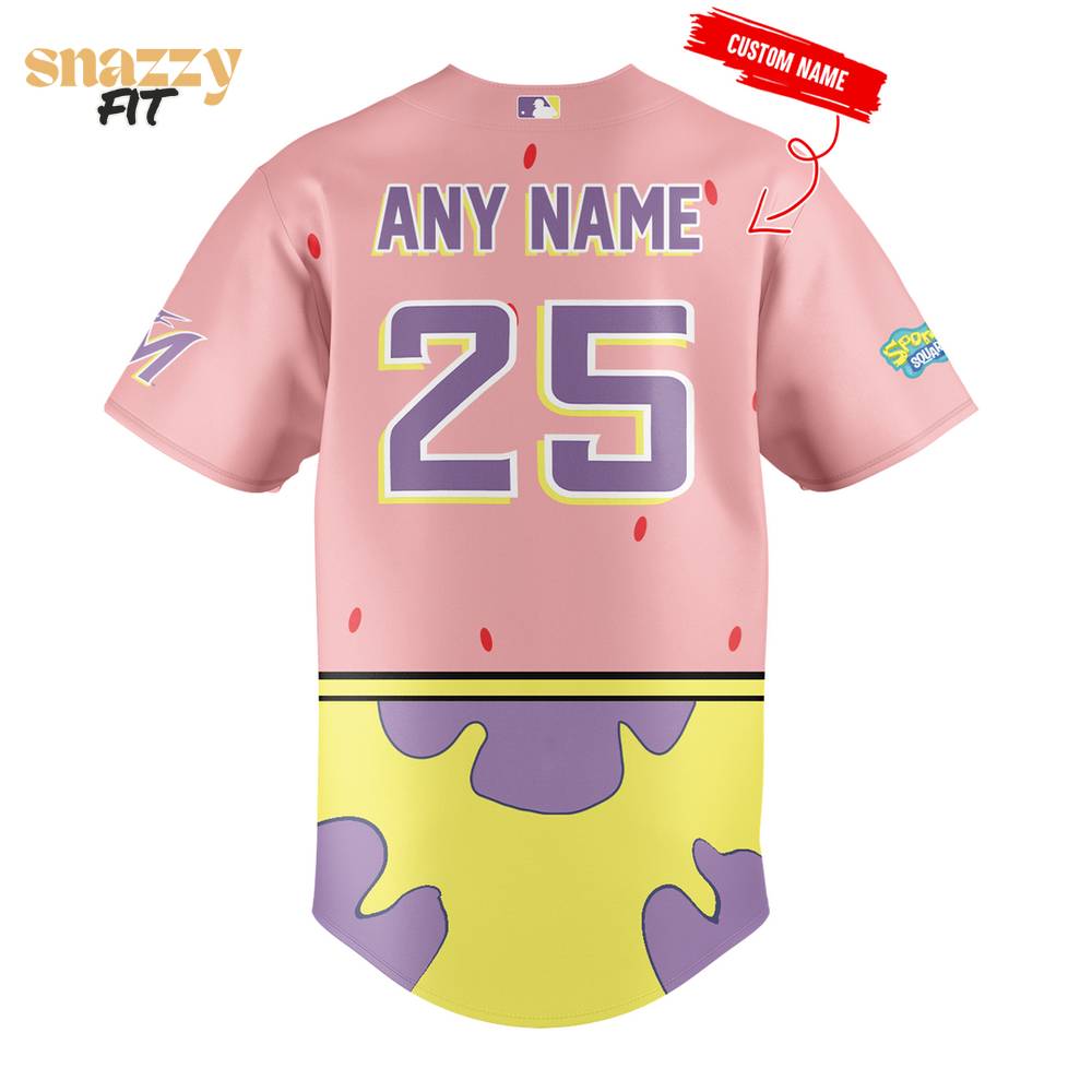 Miami Marlins SpongeBob SquarePants Day Limited Edition 2025 Jersey Custom Name Miami Marlins SpongeBob SquarePants Day Limited Edition 2025 Jersey Custom Name