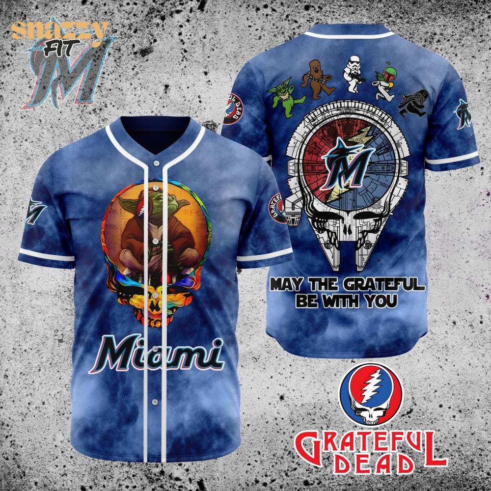 Miami Marlins Star Wars x Grateful Dead Jersey Miami Marlins Star Wars x Grateful Dead Jersey