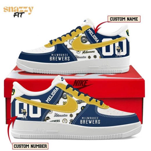 Milwaukee Brewers MLB Personalized Limited Edition New Air Force 1 Shoes 2025