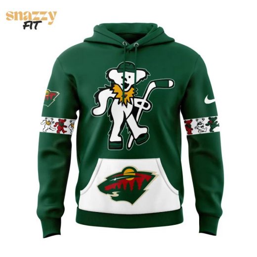 Minnesota Wild Grateful Dead Night Green Hoodie