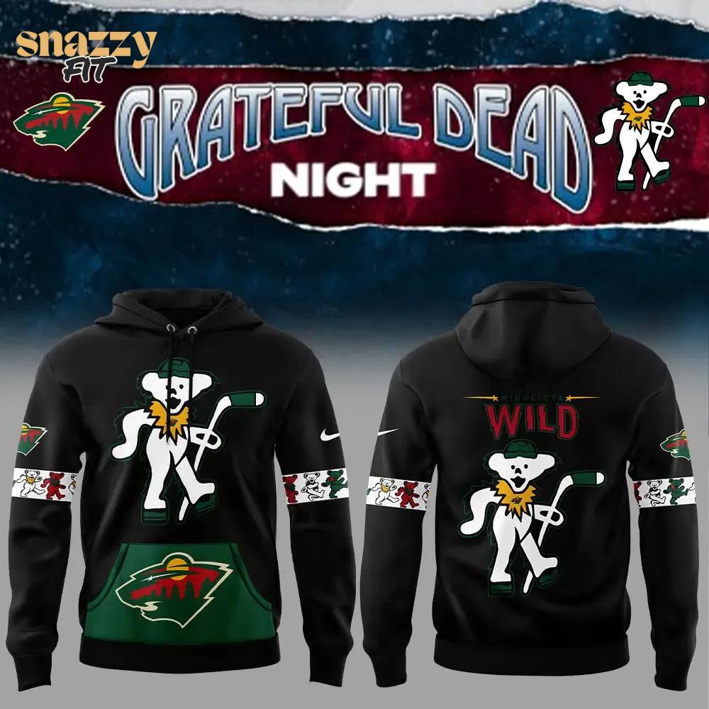 Minnesota Wild Grateful Dead Night Hoodie Minnesota Wild Grateful Dead Night Hoodie
