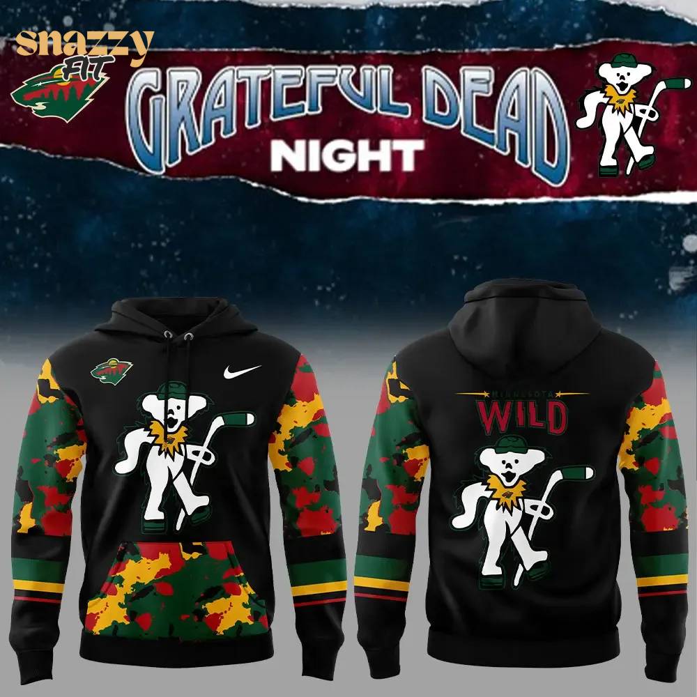 Minnesota Wild Grateful Dead Night Hoodie V2 Minnesota Wild Grateful Dead Night Hoodie V2