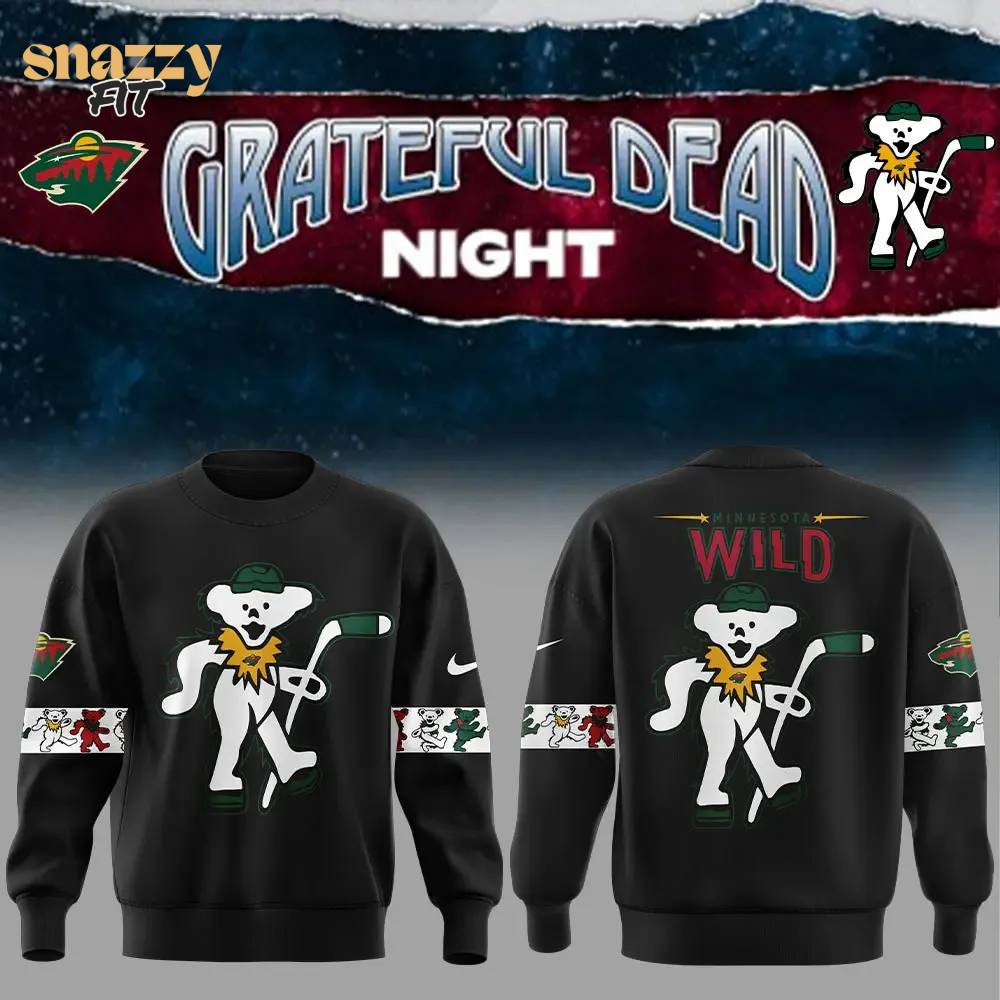 Minnesota Wild Grateful Dead Night Limited Edition Sweatshirt Minnesota Wild Grateful Dead Night Limited Edition Sweatshirt