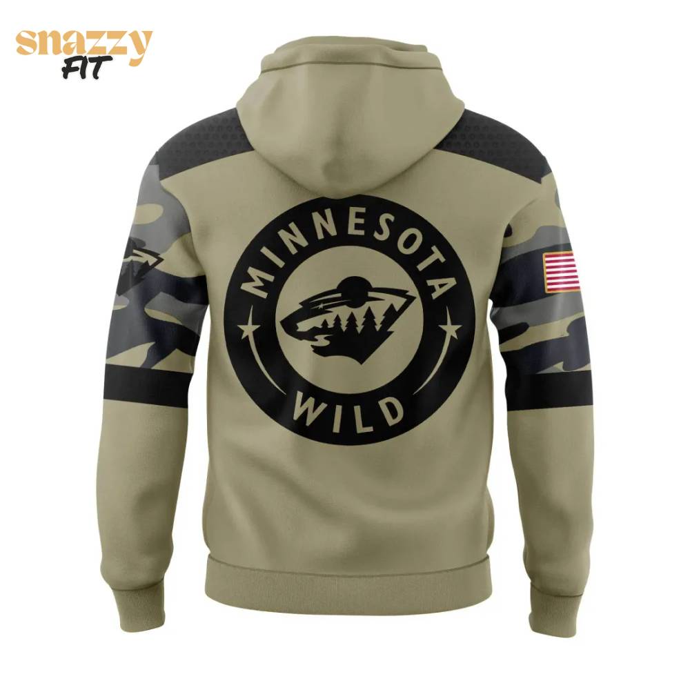 Minnesota Wild Military Appreciation Limited Edition Hoodie Minnesota Wild Military Appreciation Limited Edition Hoodie