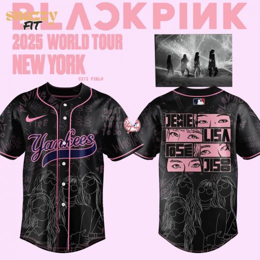 New York Yankees BLACKPINK Limited Edition Black Jersey 2025