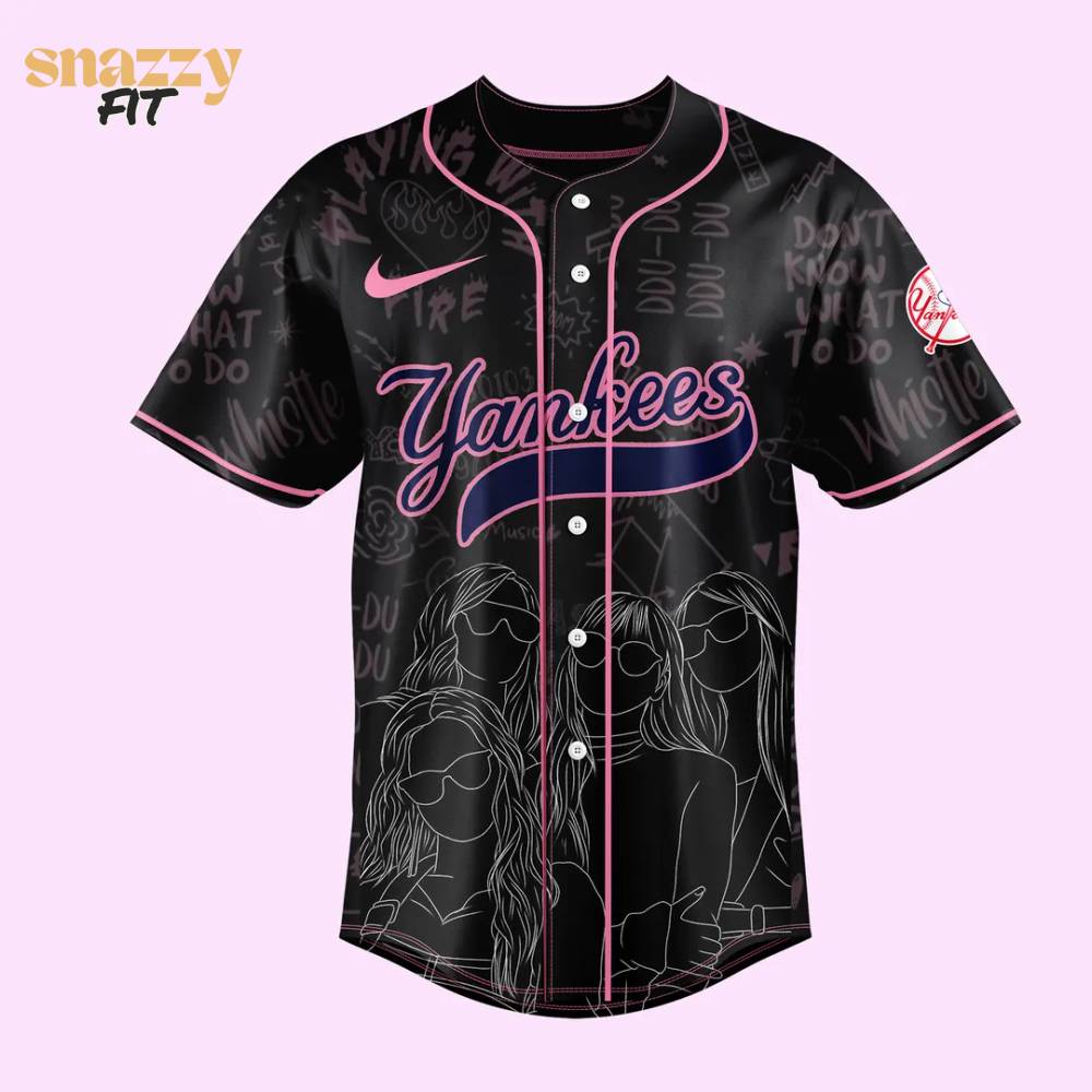 New York Yankees BLACKPINK Limited Edition Black Jersey 2025 New York Yankees BLACKPINK Limited Edition Black Jersey 2025