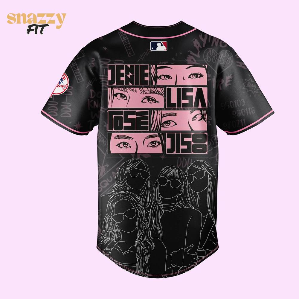 New York Yankees BLACKPINK Limited Edition Black Jersey 2025 New York Yankees BLACKPINK Limited Edition Black Jersey 2025