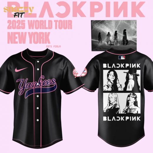 New York Yankees BLACKPINK Limited Edition Black Jersey 2025 V2