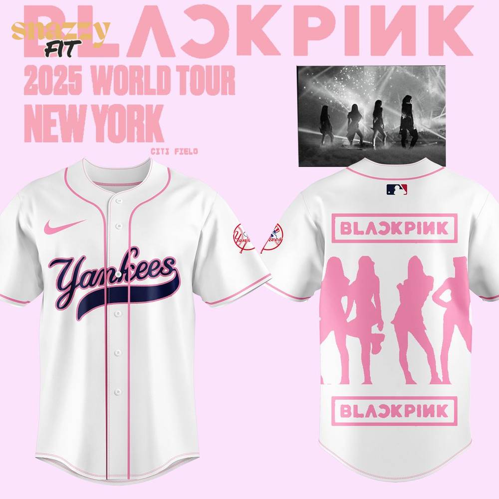 New York Yankees BLACKPINK Limited Edition White Jersey 2025 New York Yankees BLACKPINK Limited Edition White Jersey 2025