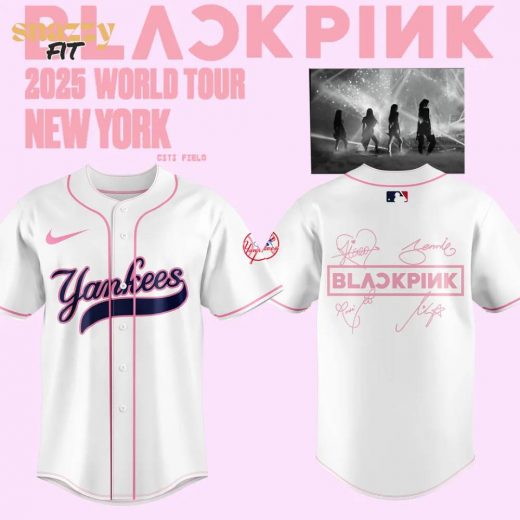 New York Yankees BLACKPINK Limited Edition White Jersey 2025 V2
