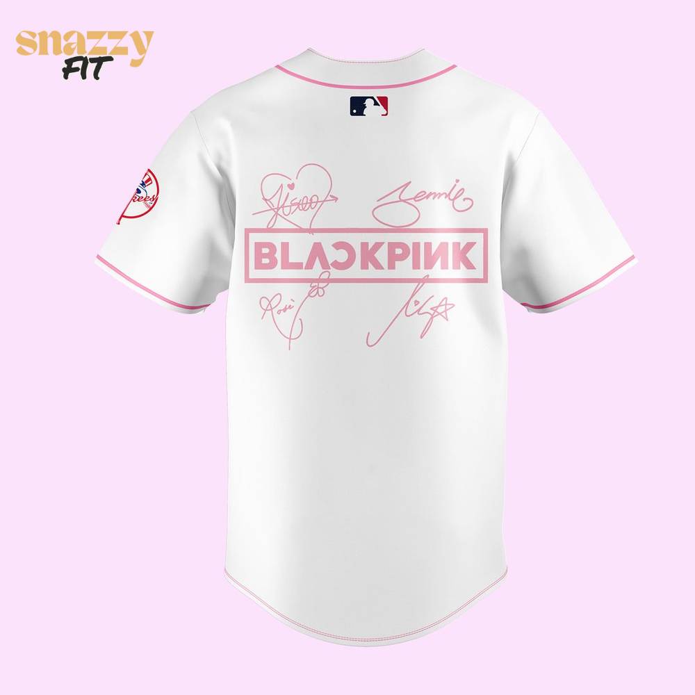 New York Yankees BLACKPINK Limited Edition White Jersey 2025 V2 New York Yankees BLACKPINK Limited Edition White Jersey 2025 V2