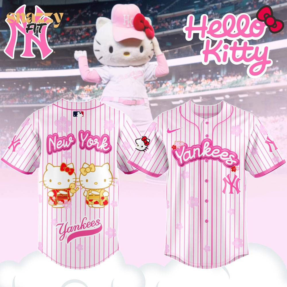 New York Yankees Hello Kitty Night Happy GirlsDay Hinamatsuri Jersey New York Yankees Hello Kitty Night Happy GirlsDay Hinamatsuri Jersey