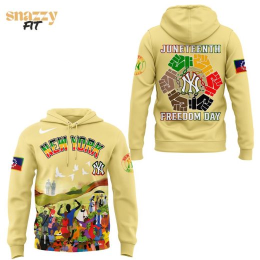 New York Yankees Juneteenth Freedom Day Limited Edition Hoodie 2025
