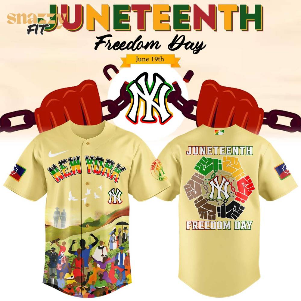 New York Yankees Juneteenth Freedom Day Limited Edition Jersey 2025 New York Yankees Juneteenth Freedom Day Limited Edition Jersey 2025