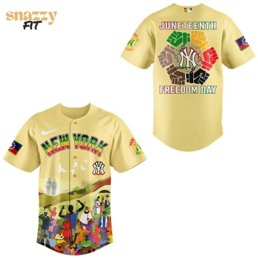 New York Yankees Juneteenth Freedom Day Limited Edition Jersey 2025