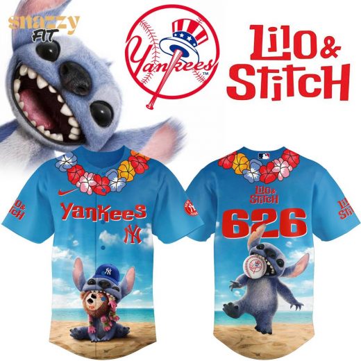 New York Yankees Lilo & Stitch Special Jersey 2025
