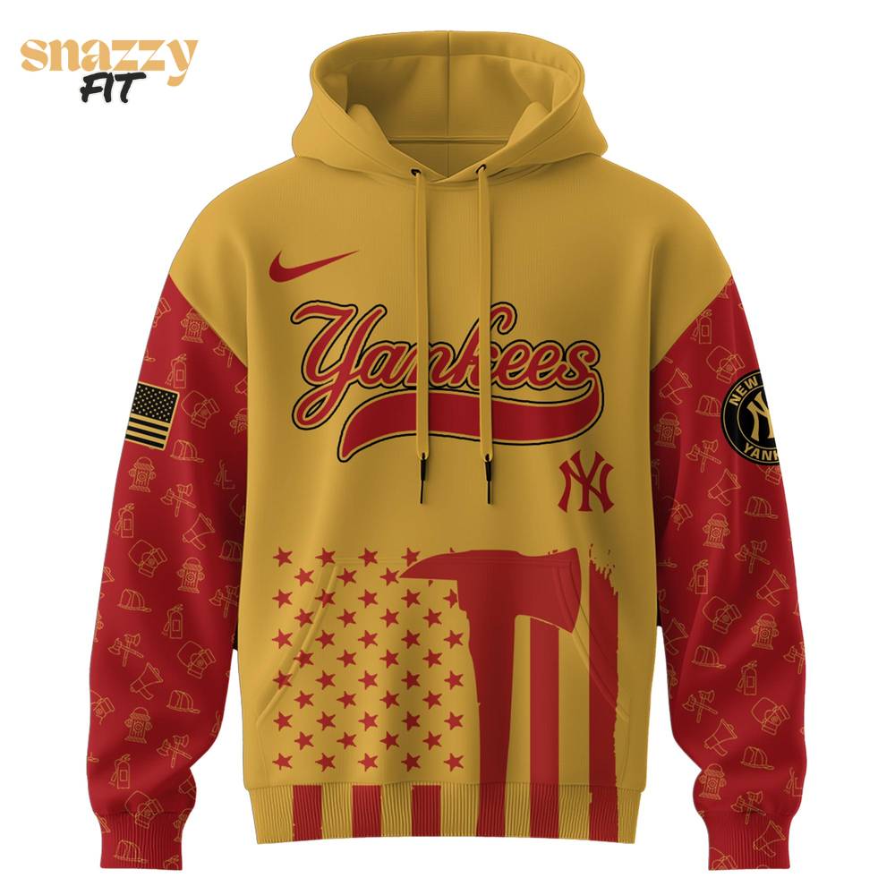 New York Yankees MLB Firefighter Appreciation Night Special Edition Hoodie 2025 New York Yankees MLB Firefighter Appreciation Night Special Edition Hoodie 2025