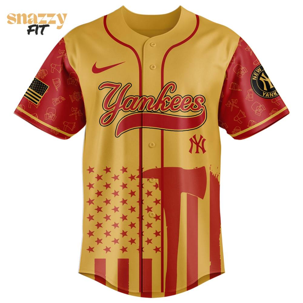 New York Yankees MLB Firefighter Appreciation Night Special Edition Jersey 2025 New York Yankees MLB Firefighter Appreciation Night Special Edition Jersey 2025