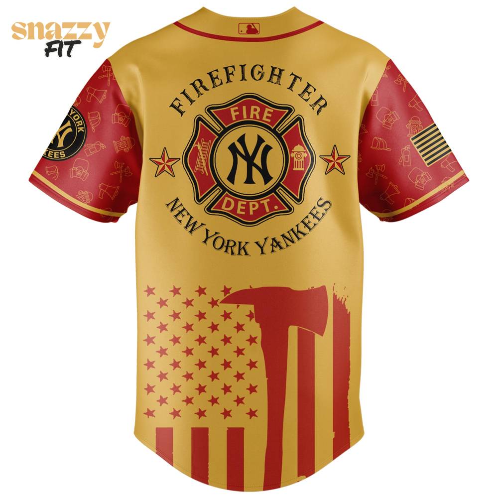 New York Yankees MLB Firefighter Appreciation Night Special Edition Jersey 2025 New York Yankees MLB Firefighter Appreciation Night Special Edition Jersey 2025