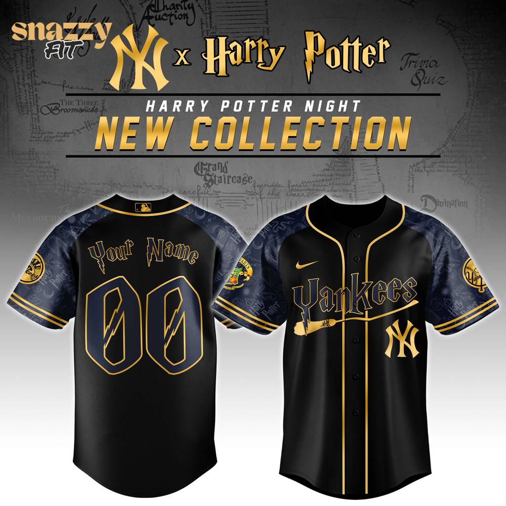 New York Yankees MLB Harry Potter Night Special Edition Jersey 2025 V2 New York Yankees MLB Harry Potter Night Special Edition Jersey 2025 V2