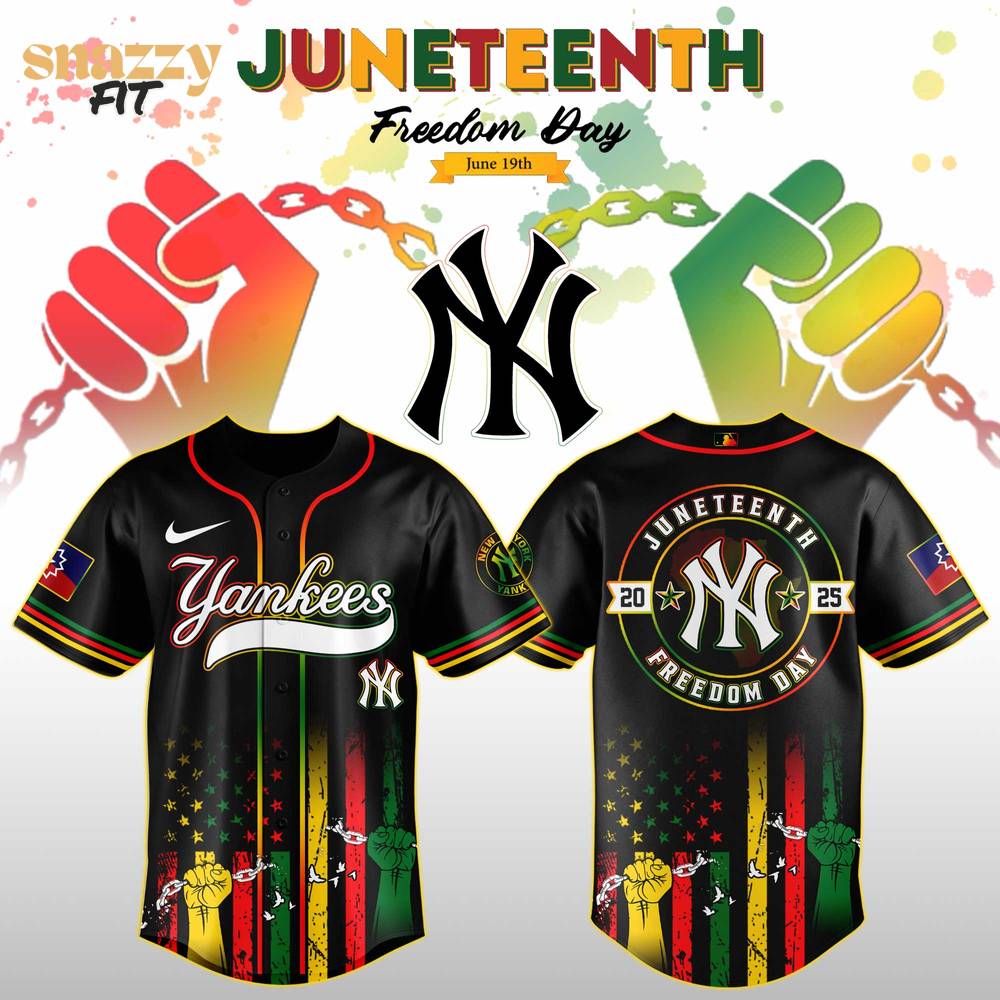 New York Yankees MLB Juneteenth Day Jersey Edition Jersey 2025 New York Yankees MLB Juneteenth Day Jersey Edition Jersey 2025