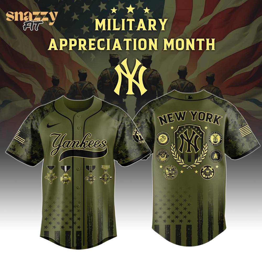 New York Yankees MLB Military Appreciation Month Special Edition Jersey 2025 New York Yankees MLB Military Appreciation Month Special Edition Jersey 2025