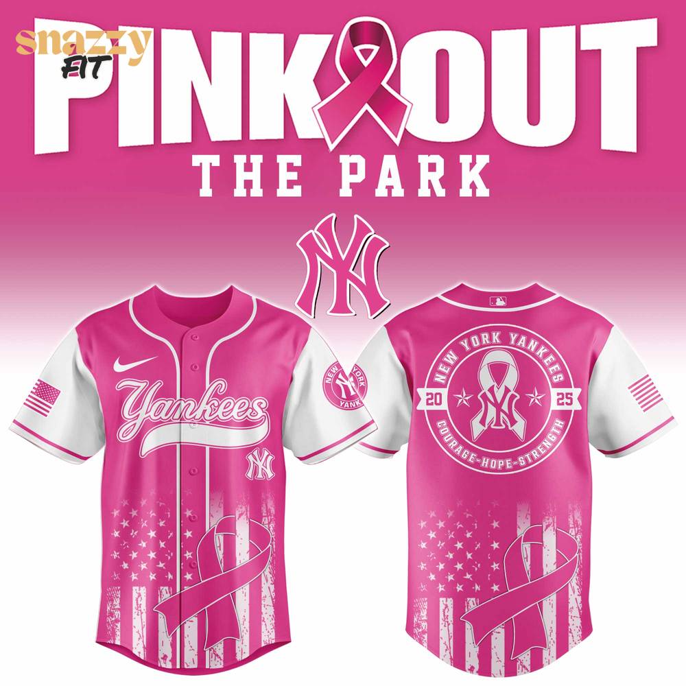 New York Yankees MLB Pink Out The Park Jersey Edition Jersey 2025 New York Yankees MLB Pink Out The Park Jersey Edition Jersey 2025