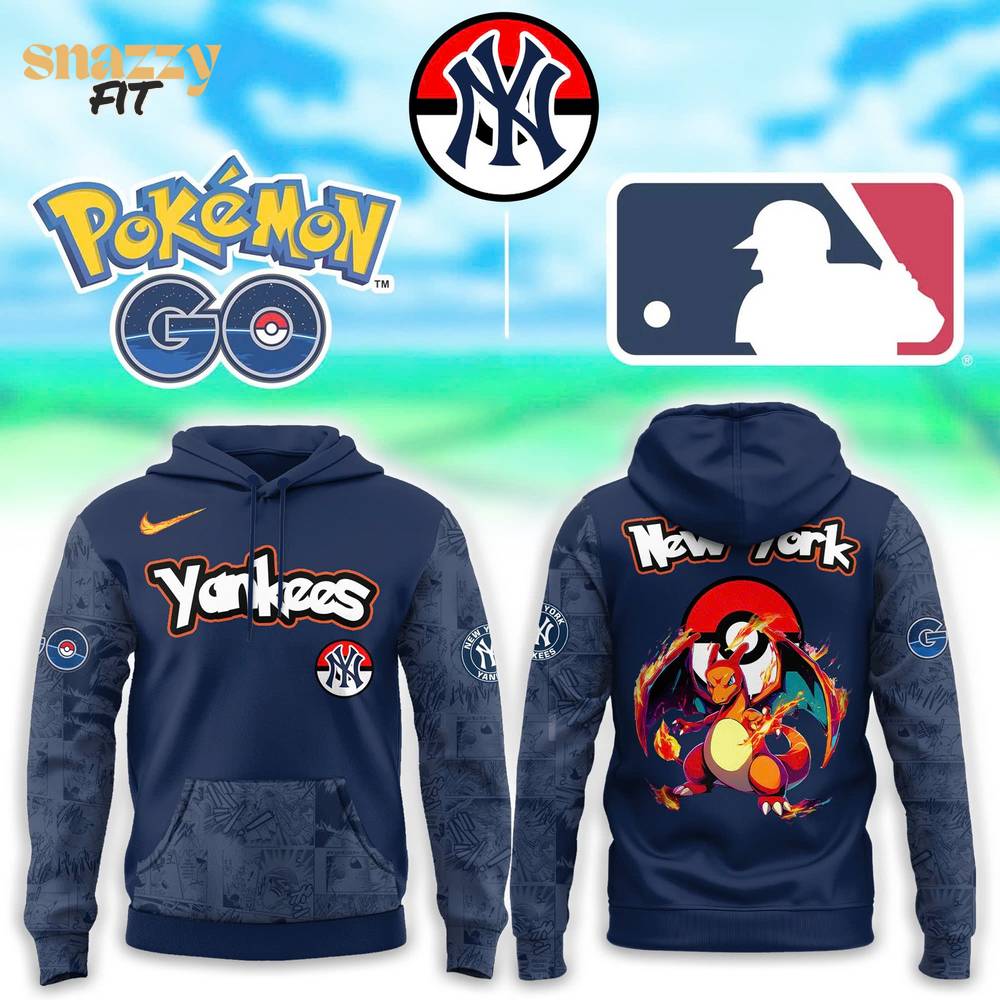 New York Yankees Pokemon Go Charizard Hoodie New York Yankees Pokemon Go Charizard Hoodie