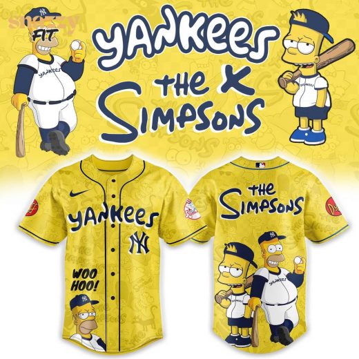 New York Yankees The Simpsons Heritage Yellow Jersey