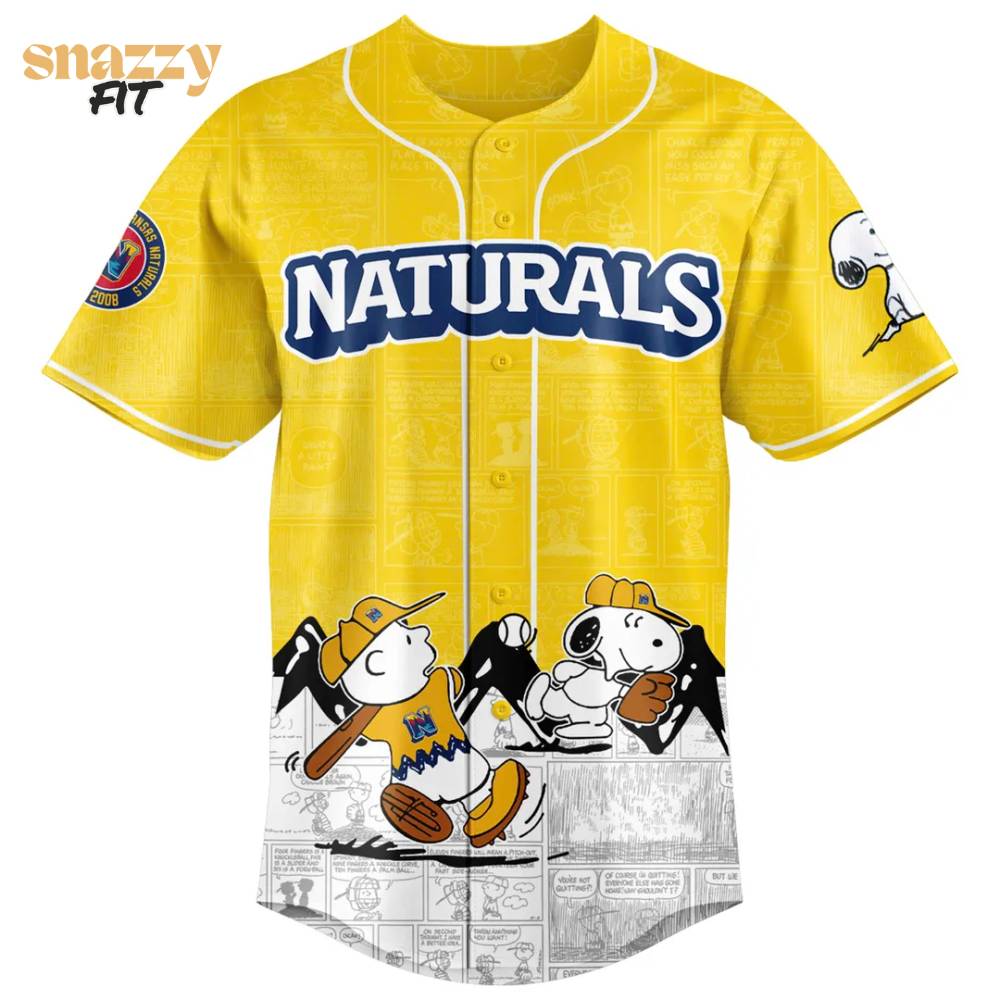 Northwest Arkansas Naturals Peanuts Night Special Jersey 2025 Northwest Arkansas Naturals Peanuts Night Special Jersey 2025