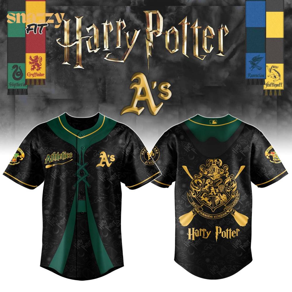 Oakland Athletics Harry Potter Special Edition Jersey V2 Oakland Athletics Harry Potter Special Edition Jersey V2
