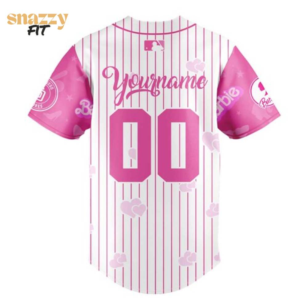 San Diego Padres Barbie Night Game Jersey 2025 San Diego Padres Barbie Night Game Jersey 2025