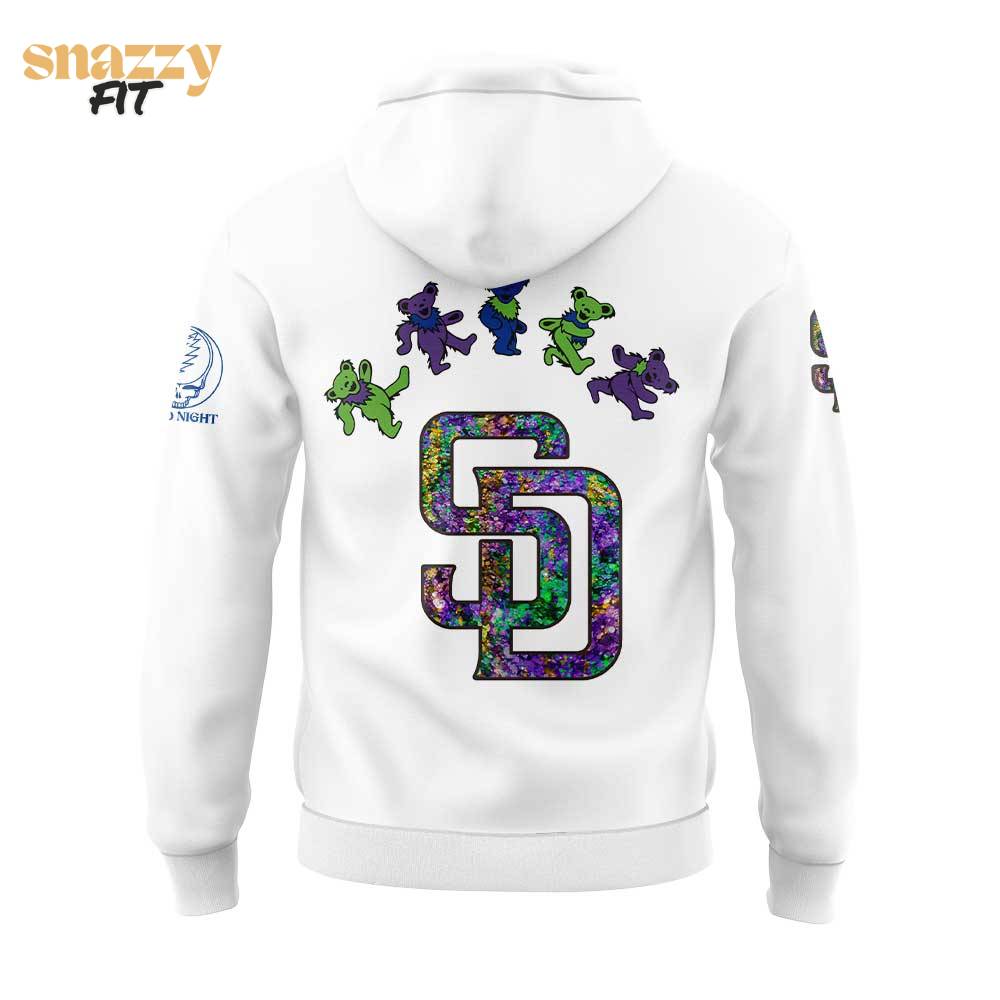 San Diego Padres Grateful Dead Night Hoodie San Diego Padres Grateful Dead Night Hoodie