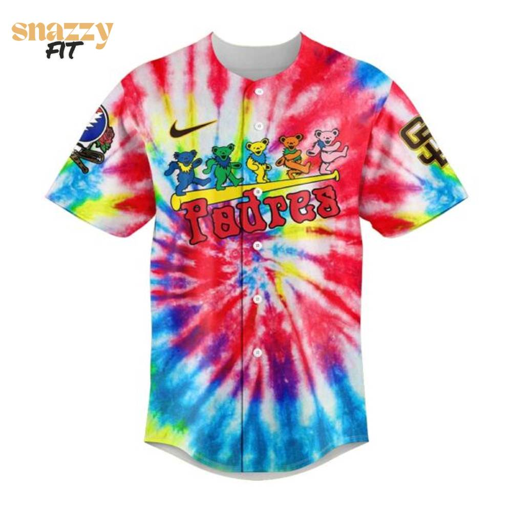 San Diego Padres Grateful Dead Night Jersey 2025 San Diego Padres Grateful Dead Night Jersey 2025