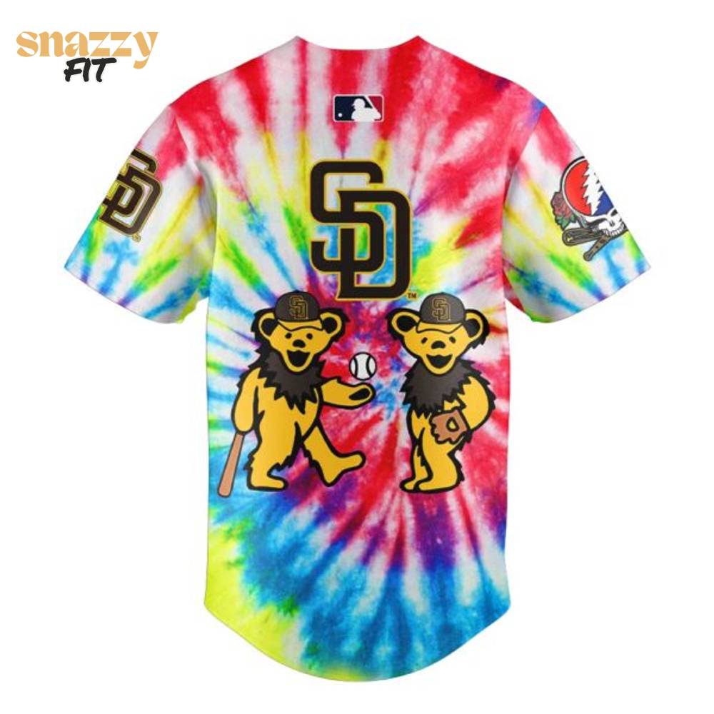 San Diego Padres Grateful Dead Night Jersey 2025 San Diego Padres Grateful Dead Night Jersey 2025
