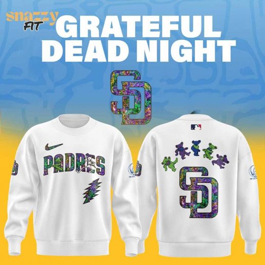 San Diego Padres Grateful Dead Night Sweatshirt 2025
