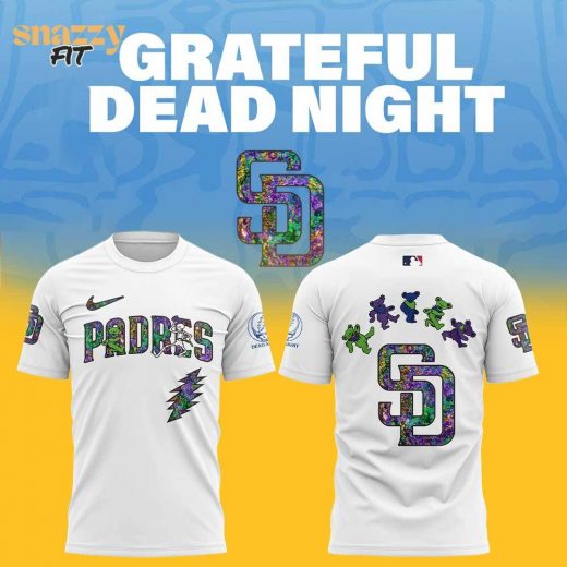 San Diego Padres Grateful Dead Night TShirt 2025