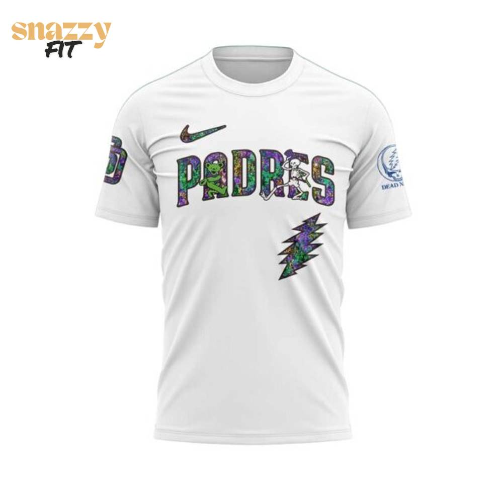 San Diego Padres Grateful Dead Night TShirt 2025 San Diego Padres Grateful Dead Night TShirt 2025
