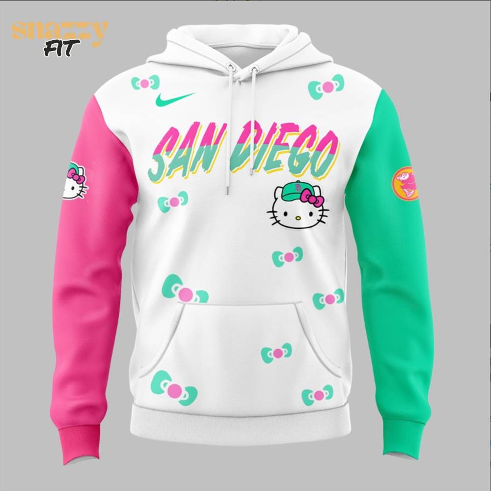 San Diego Padres Hello Kitty Night Hoodie 2025 San Diego Padres Hello Kitty Night Hoodie 2025