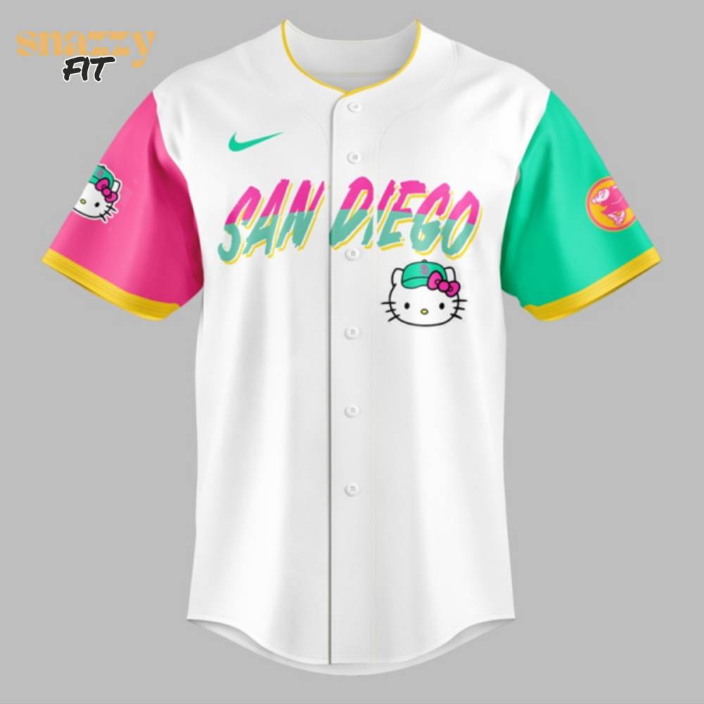 San Diego Padres Hello Kitty Night Jersey 2025 V2 San Diego Padres Hello Kitty Night Jersey 2025 V2