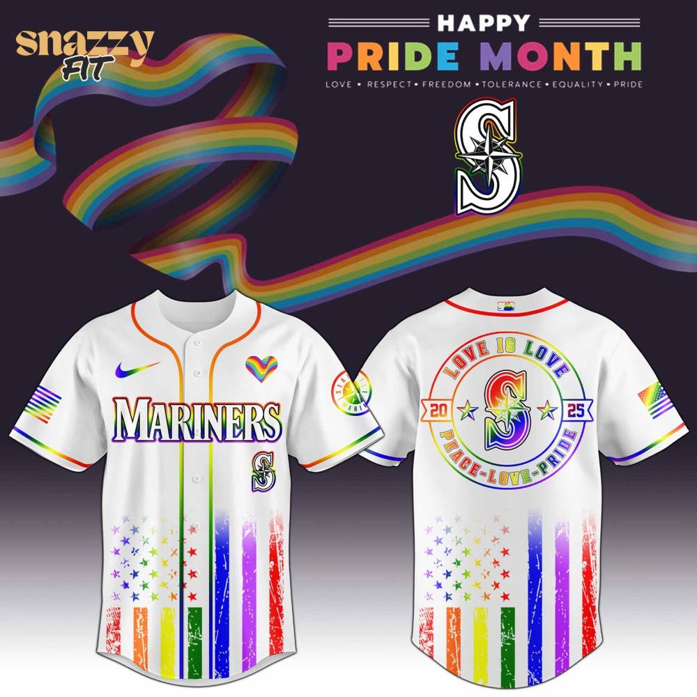 Seattle Mariners MLB Happy Pride Month Limited Edition Jersey 2025 Seattle Mariners MLB Happy Pride Month Limited Edition Jersey 2025