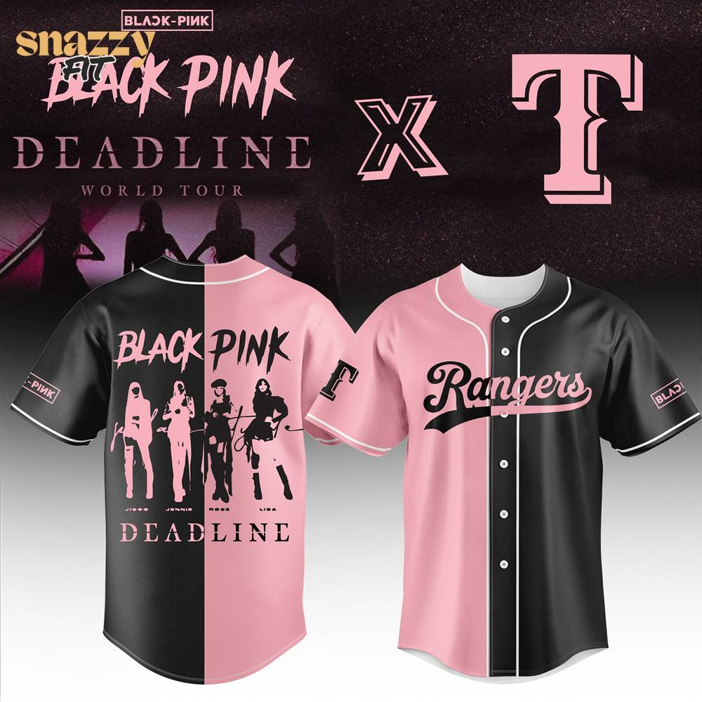 Texas Rangers BLACKPINK Jersey Texas Rangers BLACKPINK Jersey