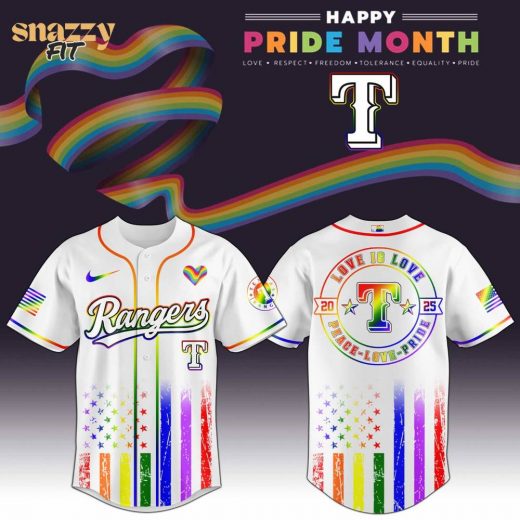 Texas Rangers MLB Happy Pride Month Limited Edition Jersey 2025