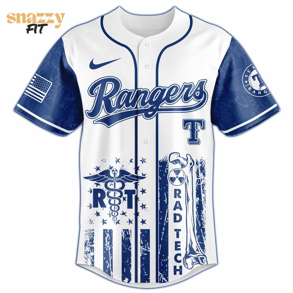 Texas Rangers Radiology Tech Night Exclusive Design Jersey Texas Rangers Radiology Tech Night Exclusive Design Jersey