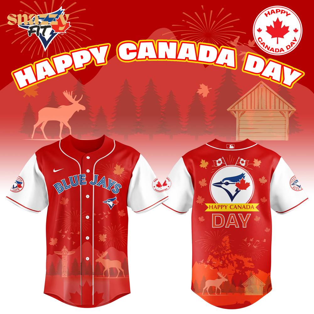 Toronto Blue Jays Happy Canada Day 2025 Limited Edition Jersey Toronto Blue Jays Happy Canada Day 2025 Limited Edition Jersey