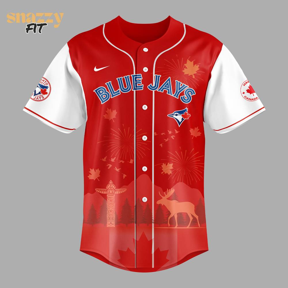 Toronto Blue Jays Happy Canada Day 2025 Limited Edition Jersey Toronto Blue Jays Happy Canada Day 2025 Limited Edition Jersey