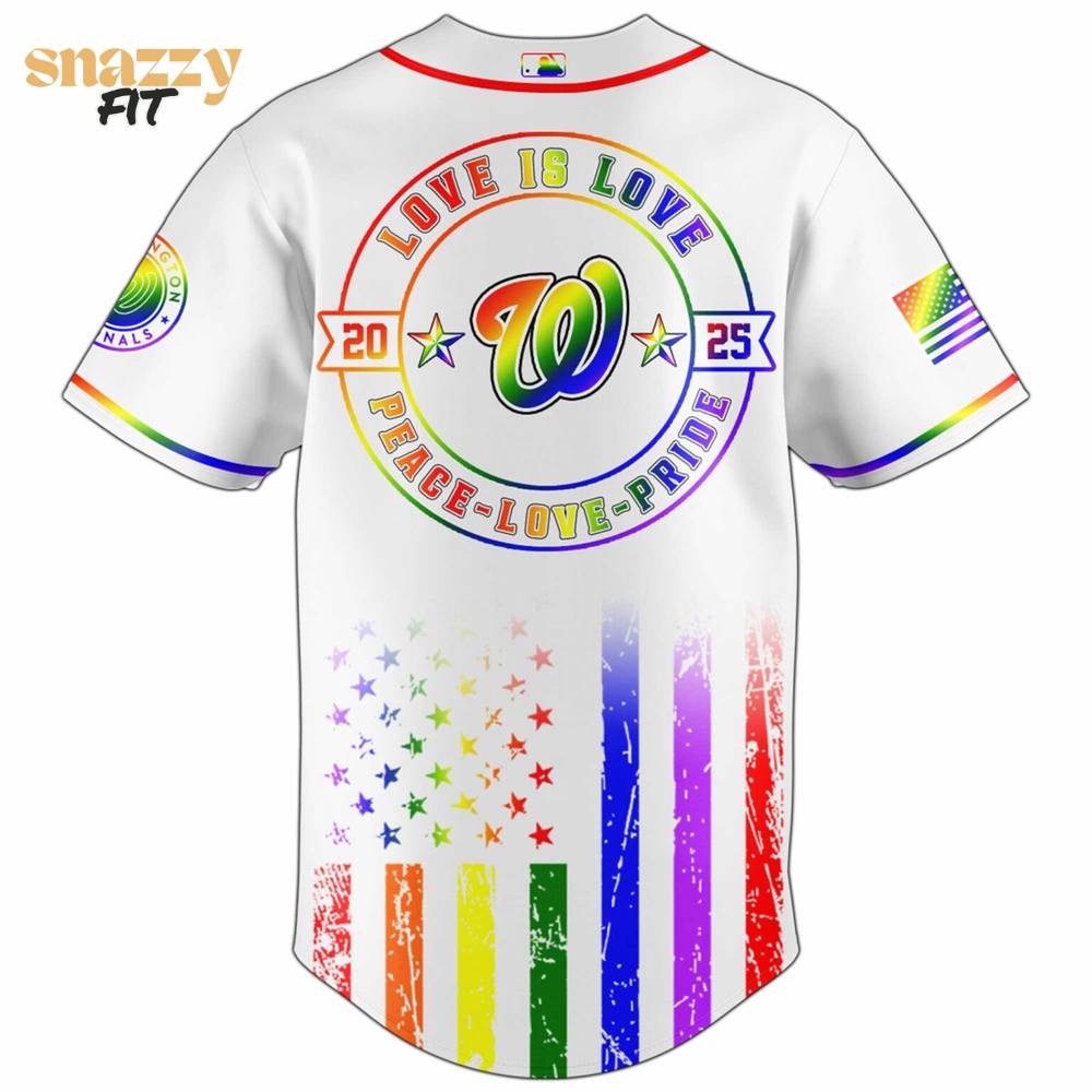Washington Nationals MLB Happy Pride Month Limited Edition Jersey 2025 Washington Nationals MLB Happy Pride Month Limited Edition Jersey 2025