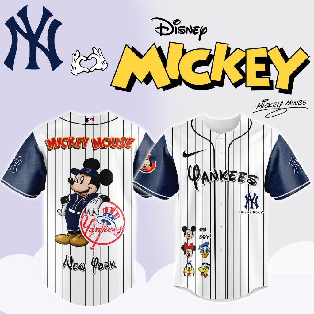 New York Yankees Mickey Mouse And Friends Jersey New York Yankees Mickey Mouse And Friends Jersey