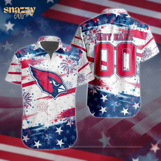 Arizona Cardinals Special Independence Day 4th Of July Hawaiian Shirt