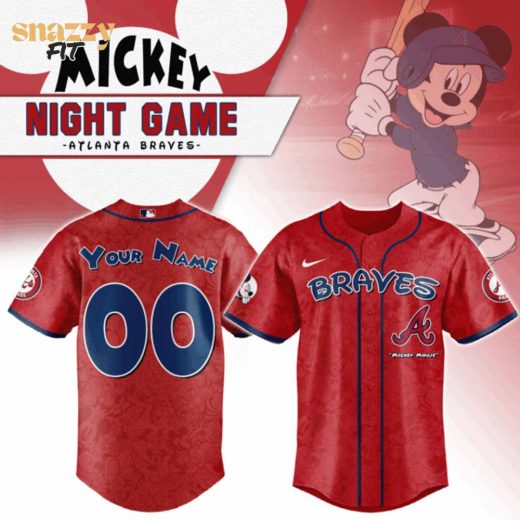 Atlanta Braves Mickey Mouse Night Game Jersey